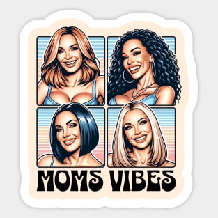 Vintage 90s Moms Vibes TV Mom I Have Two Title Mom and Nana Sticker